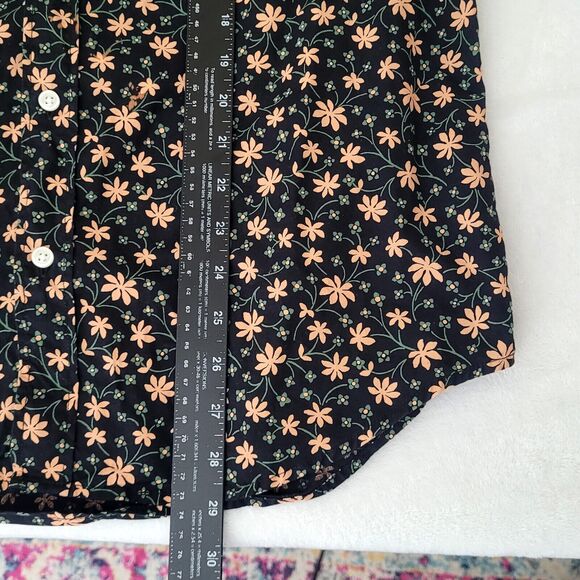 J. Crew Men's Blue Floral Flex Washed Long Sleeve Button Down Shirt Preppy Large - Picture 8 of 8